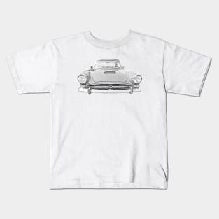 Sunbeam Alpine Tiger 1960s British classic sports car monochrome Kids T-Shirt